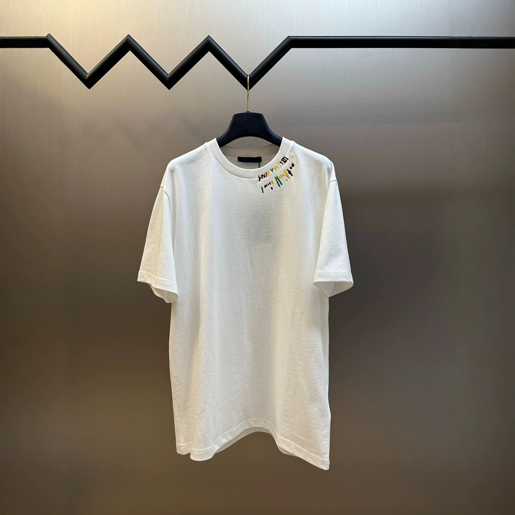 BQKQ L.sv * ทีมการขนส่ง Bidding ปักรอบคอแขนสั้นเสื้อยืดผู้ชายผู้หญิงสไตล์เดียวกัน