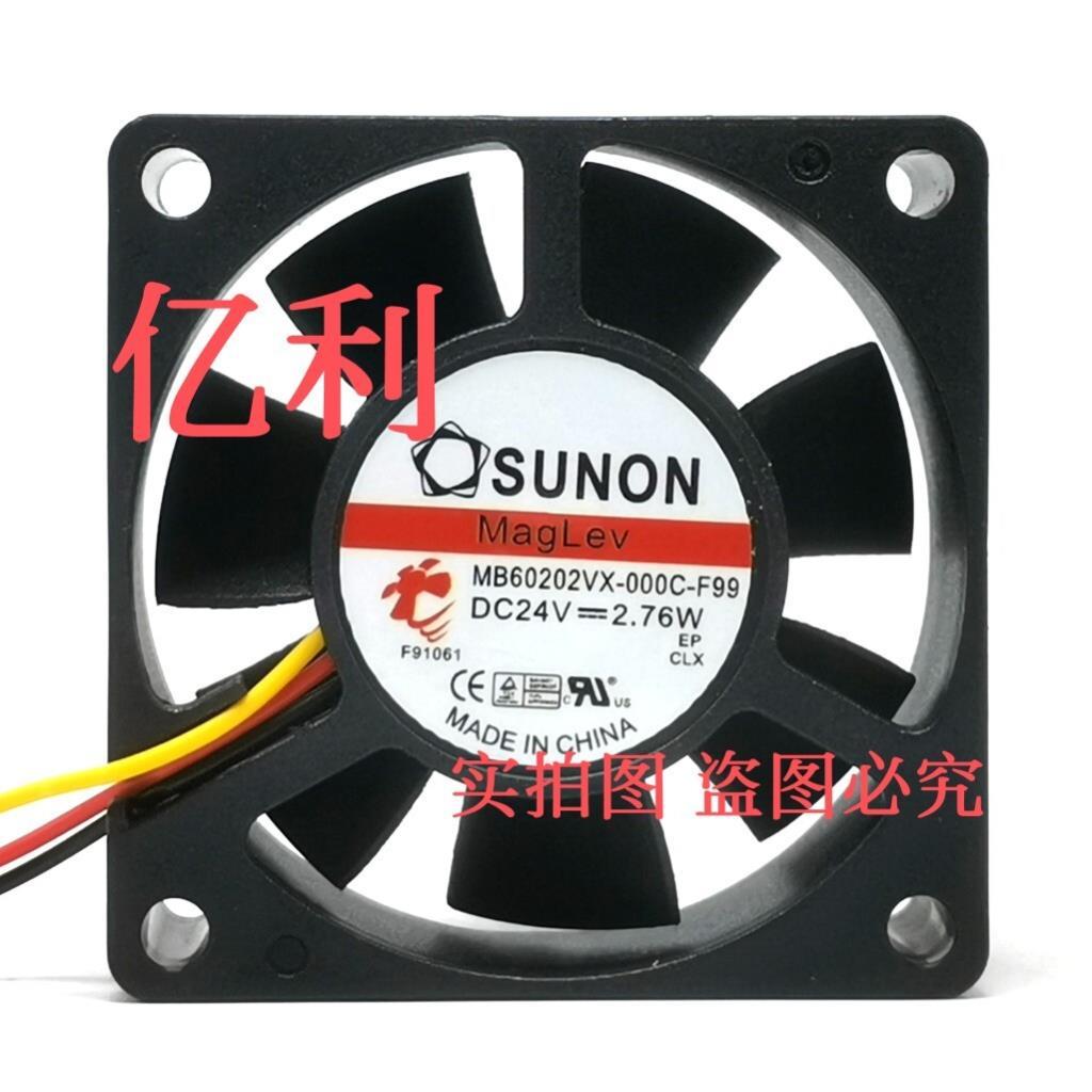 SUNON Jianzhun MB60202VX-000C-F99 6020 6CM 24V 2.76W พัดลมระบายความร้อน