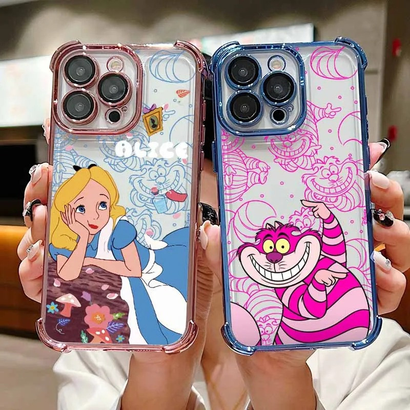 น่ารัก Disney Alice & Cheshire Cat เคสโทรศัพท์สําหรับ Xiaomi Poco X8 Pro Max X7 X6 X5 X3 GT X3 NFC M