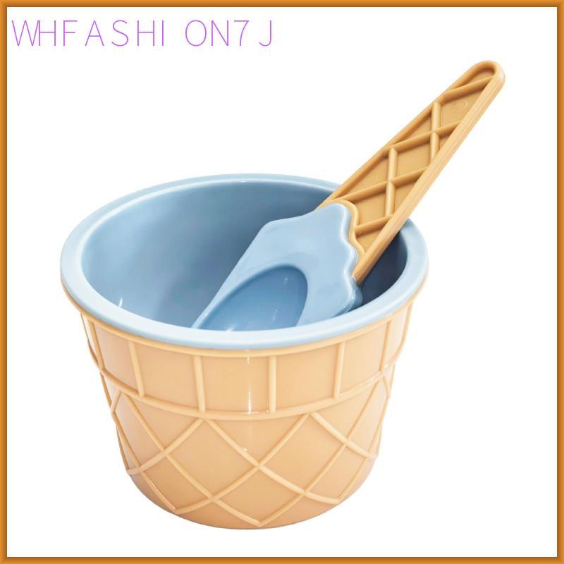 [whfashion7j] เครื่องขนมไฟฟ้าชามพลาสติกขนาดเล็กพร้อมชามไอศกรีม Dipper ชามขนมสําหรับเด็กเล่น