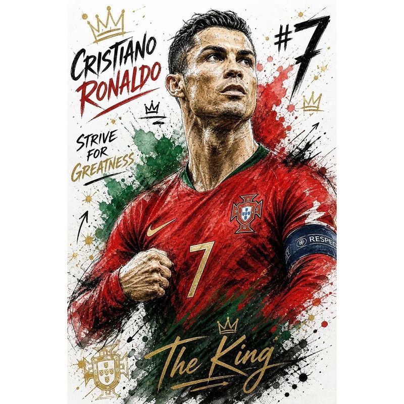 โปสเตอร์ Cristiano Ronaldo และ Messi, ห้องนั่งเล่นตกแต่งผนังกันน้ําแบบมีกาวในตัว, ทางเข้า, ทางเข้า