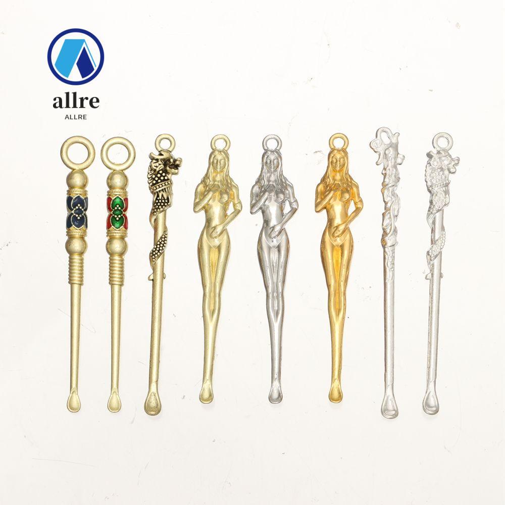 ALLRE ช้อนหู 8 รูปแบบ Curette Cleaner Retro Brass Dragon Ear Pick