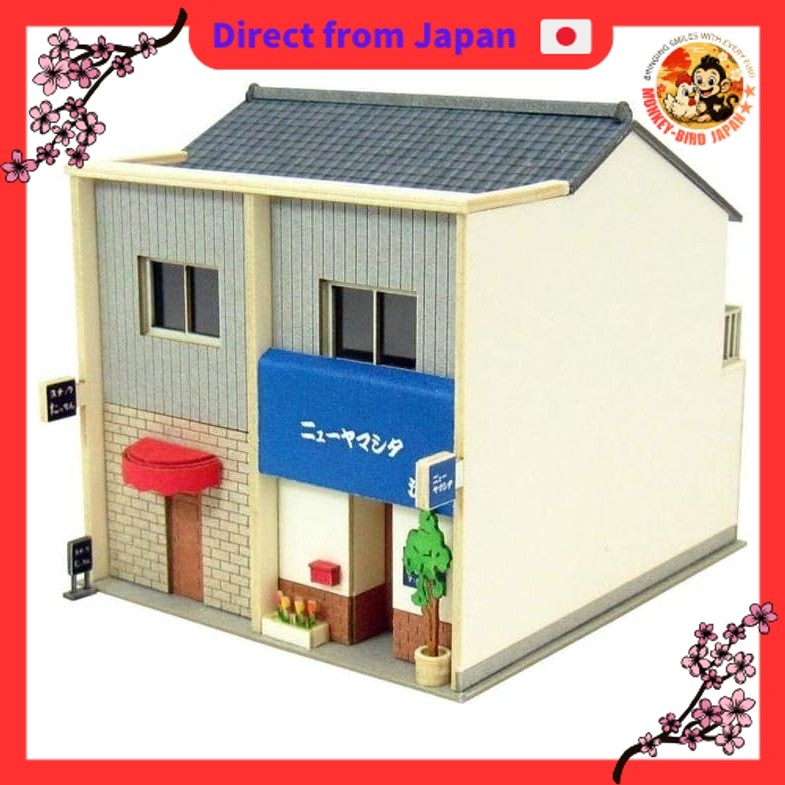 Sankei 1150 Nostalgic Diorama Series Snack MP03-97 Papercraft monkey bird shop JAPAN