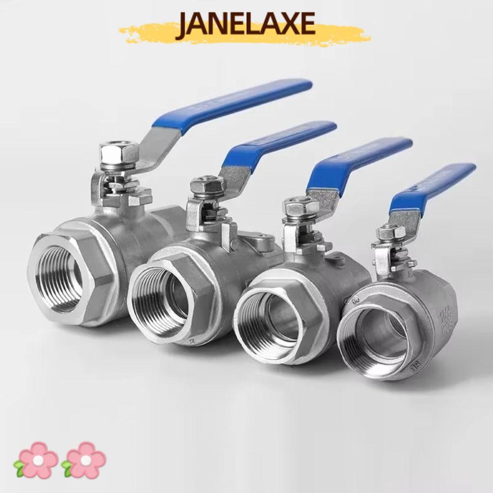 JANELAXE932JN บอลวาล์วสแตนเลส, 1/2" 3/4" 1" 1/4 "3/8ทนต่ออุณหภูมิสูง Full Port Ball Valve, 2P SS304 