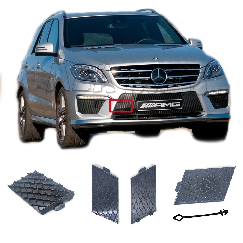 Fit 11-14 Mercedes AMG W166 X166 ML63 ML63AMG GLE63 GLE63AMG ฝาครอบลากด้านหน้า 1668851323อะไหล่รถยนต