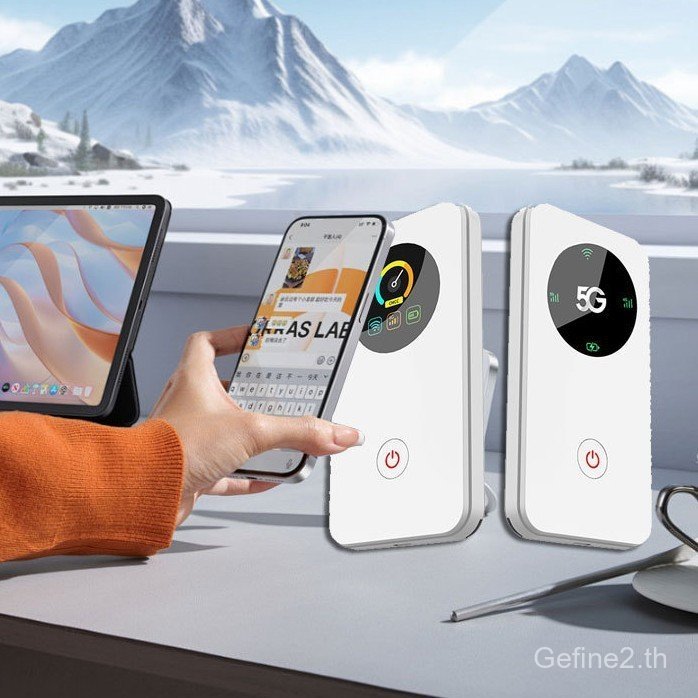 เราเตอร์ wifi แบบพกพา 5G การ์ดเครือข่ายแบบเคลื่อนย้ายได้ แบบพกพา wifi ในรถยนต์