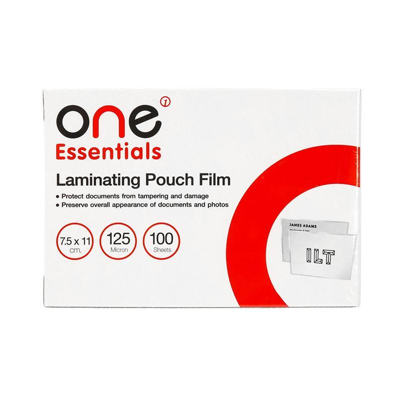 พลาสติกเคลือบบัตร ONE รุ่น Essentials ขนาด 7.5 x 11ซม. หนา 125 ไมครอน