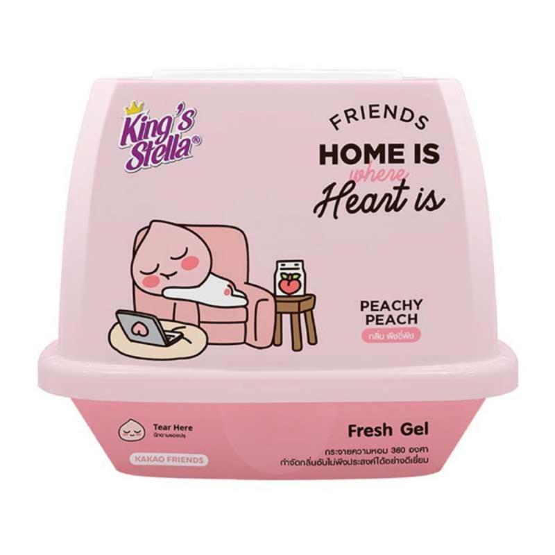 KING'S STELLA เจลปรับอากาศ Kakao กลิ่น Peachy Peach ขนาด 180 กรัม (คละลาย)