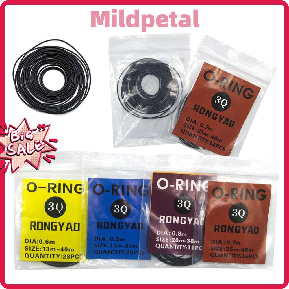MILDPETAL 1 แพ็คปะเก็นนาฬิกา,ซ่อมเครื่องมือยาง O-Ring, 0.5/0.6/0.7/0.8 มม.กันน้ํา O-Ring ปะเก็นสําหร