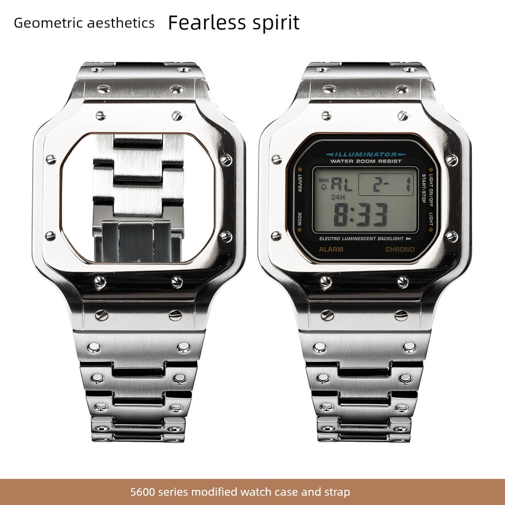 นาฬิกาผู้หญิง นาฬิกา ผู้ชาย seiko ของแทั ปรับให้เข้ากับ GW-B5600DW5600สี่เหลี่ยมขนาดเล็กสายนาฬิกาเคส