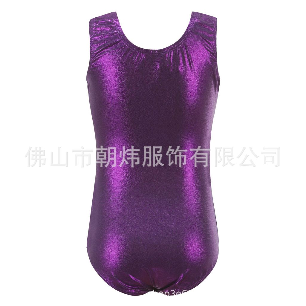 9.10-ชุดออกกําลังกายสําหรับเด็ก Gilding และ Diamond Gym Wear Dance Performance Wear แน่น