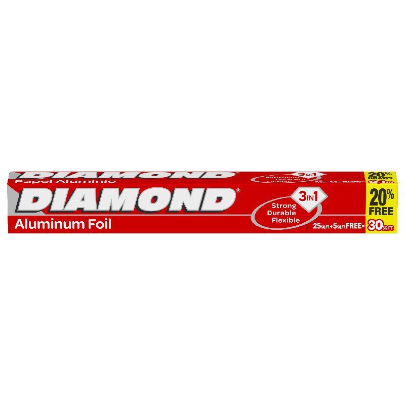 ไดมอนด์อลูมิเนียมฟอยด์ 25ตารางฟุต Diamond Aluminum Foil 25sq ft.