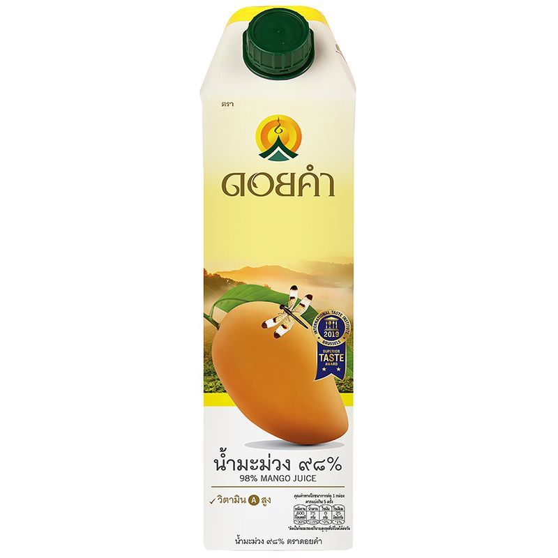 ดอยคำน้ำมะม่วง100เปอร์เซ็นต์ 1000มล. Doikham Mango Juice 100percent 1000ml.