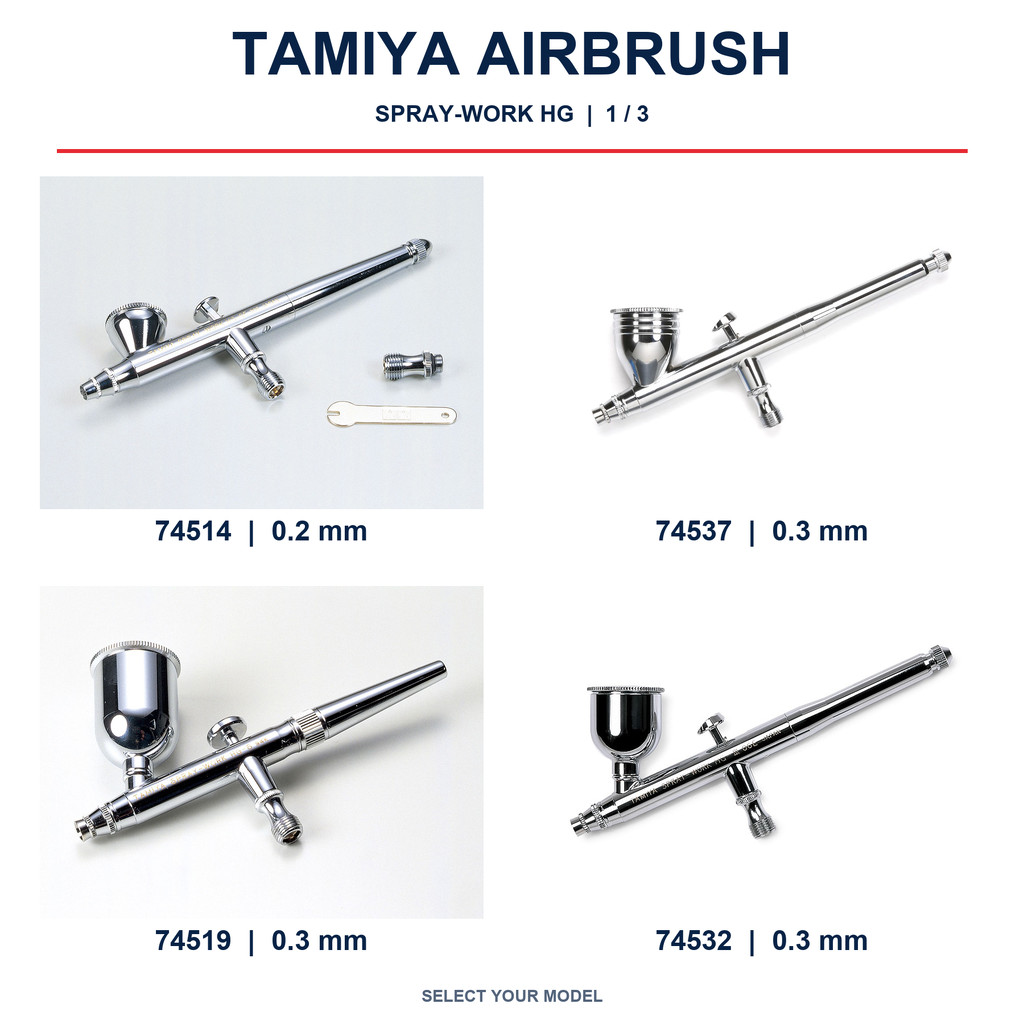 TAMIYA Airbrush 74510 74519 74523 74532 74537 74540 74545 74549 74801 74802