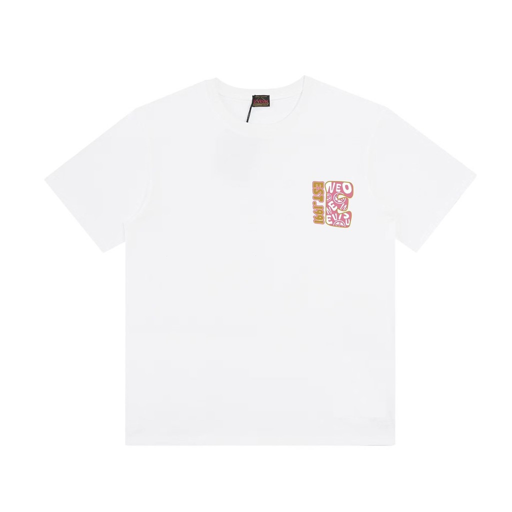 EVISU/Fushen/2026 เสื้อยืดแขนสั้นคอกลมสไตล์คู่ผู้ชายสไตล์ใหม่ลําลองขนาดใหญ่กลางแจ้งฤดูใบไม้ร่วงที่เร