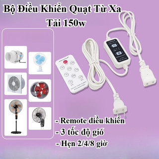 Bộ Điều Khiển Quạt Thông Minh 3 Tốc Độ, Chế Độ Ngủ, Hẹn Giờ 2/4/8H – Biến Quạt Thường Thành Quạt Thông Minh 150W