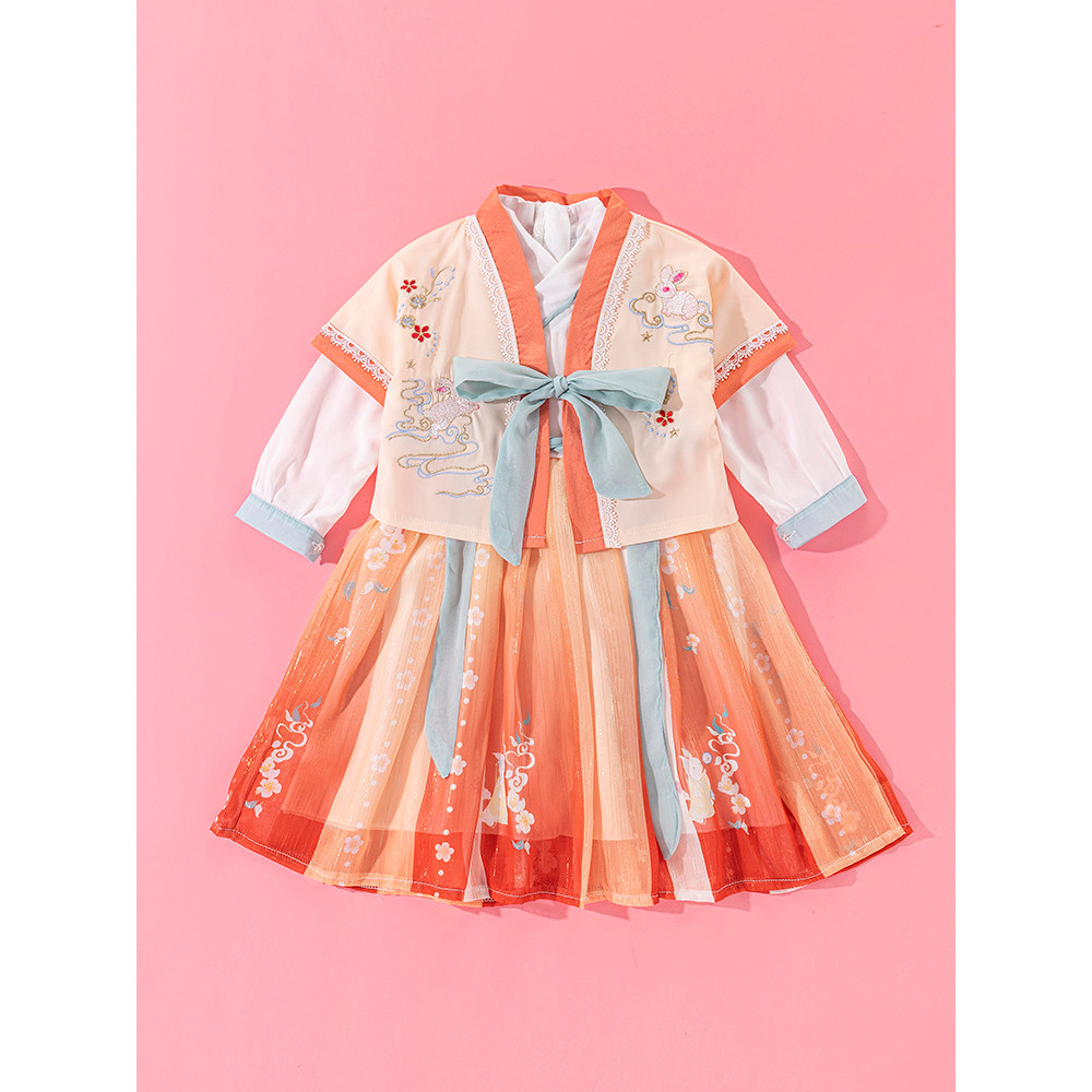 Ming-made Suit Skirt High-grade Womens Baby Online Red Han Clothes