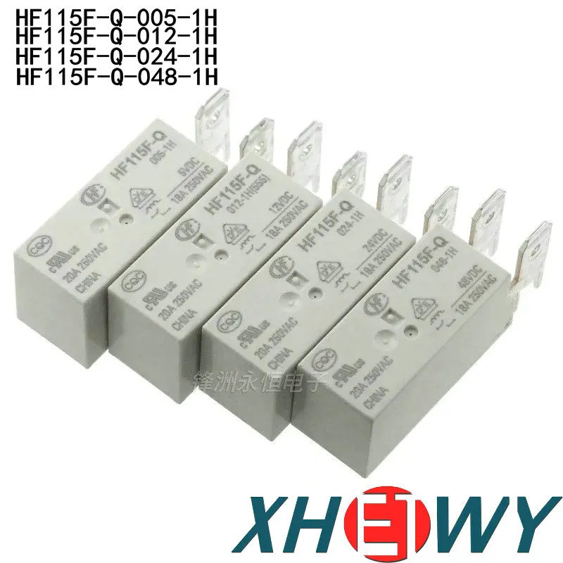 1-5PCS HF115F-Q-005-1H HF115F-Q-012-1H HF115F-Q-024-1H HF115F-Q-048-1H หนึ่งชุดปกติเปิด 18A 250VAC H