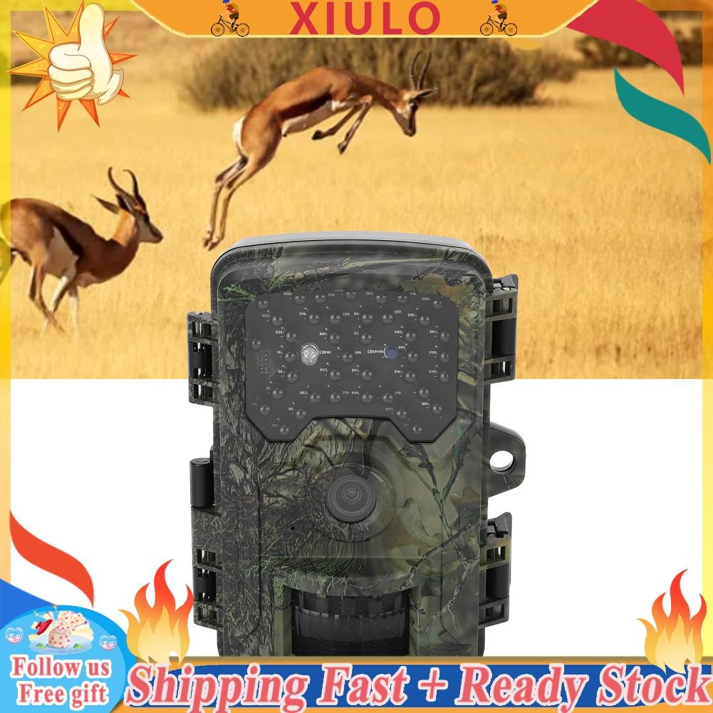 Xiulo XIULO-TH 4K TRAIL GAME CAMERA COMERANE 2.0 นิ้ว IP66 NIGHT 0.3S เวลา 120 องศาการตรวจจับ PIR สำ