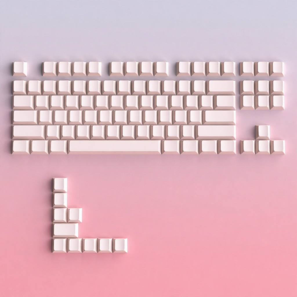 Contour Pink Crackle Line ปุ่มกดเรืองแสง - แกนข้ามความสูง 97 คีย์สําหรับคีย์บอร์ดแบบกลไก