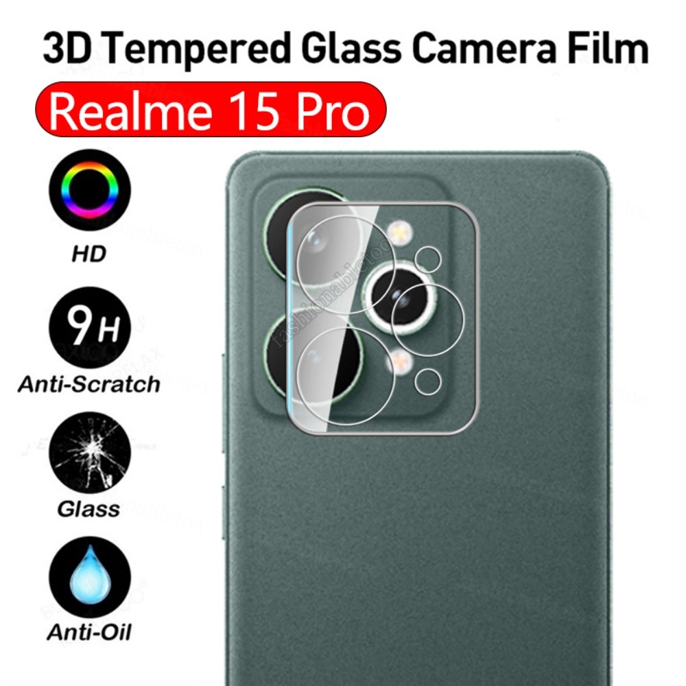 สําหรับRealme15Pro 5G 3Dกล้องเลนส์กระจกนิรภัยคลุมทั้งหมดป้องกันฟิล์มสําหรับRealme 15 Pro plus 15Pro 