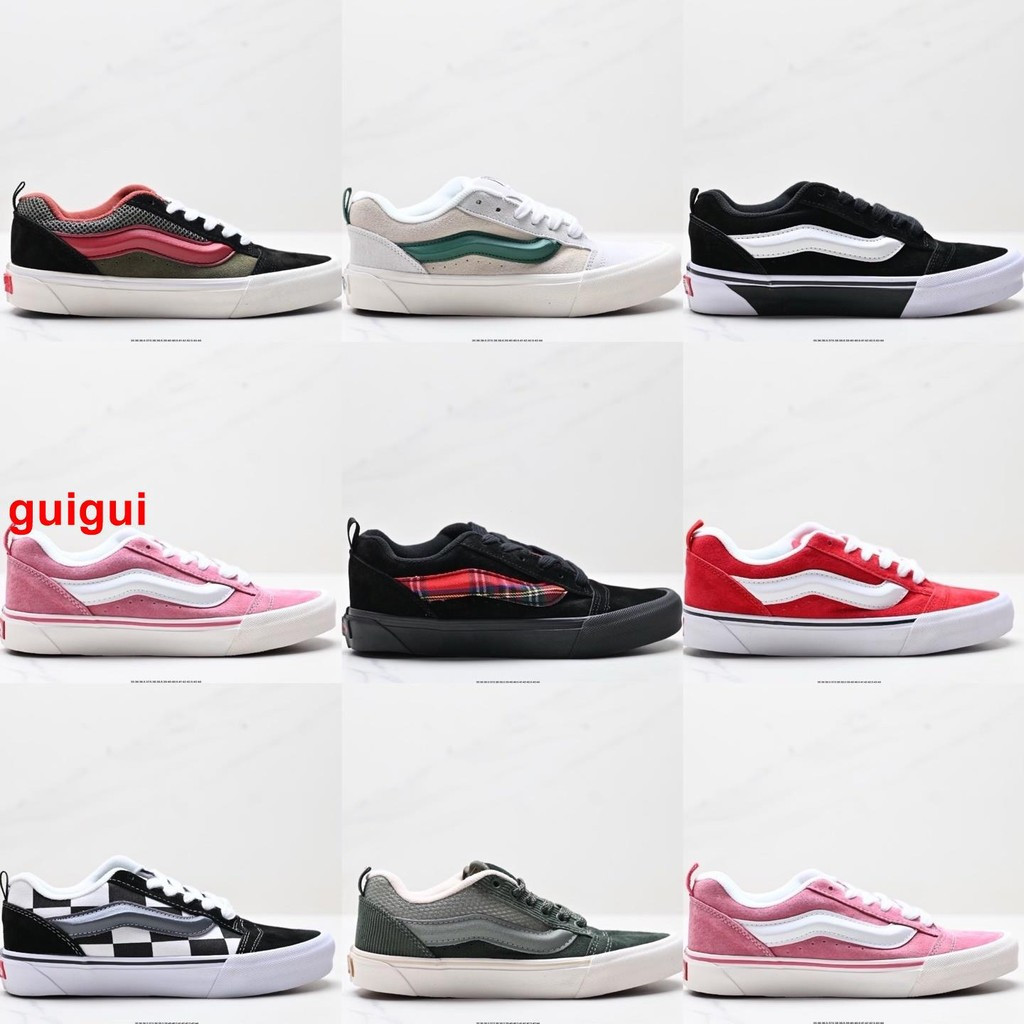 Vault Knu Skool ผู้ชายผู้หญิง Casual Retro รองเท้าสเก็ตบอร์ดรองเท้าผ้าใบ Low-Top P0503 e19 6TIZ