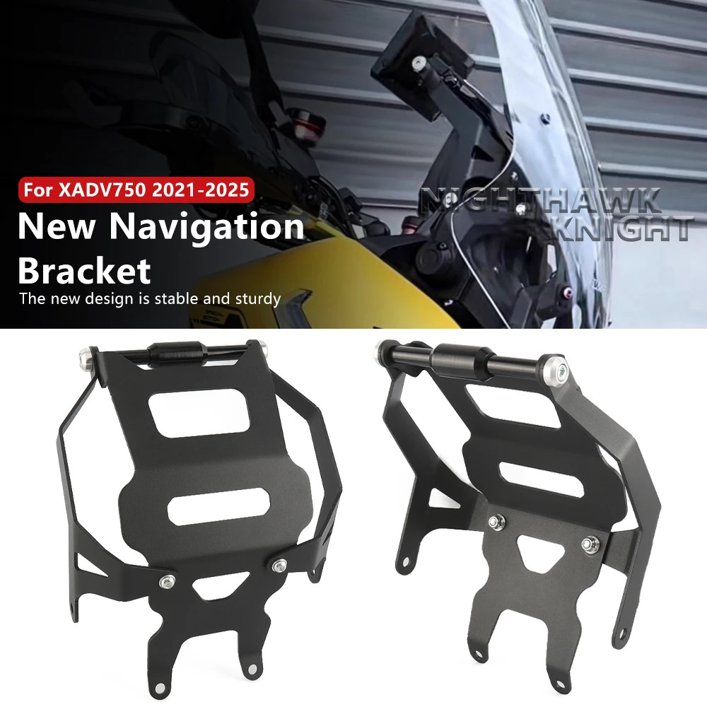 เหมาะสําหรับ Honda XADV750 X-ADV 750 2021-2025 รถจักรยานยนต์ที่วางโทรศัพท์กระจกยึด 12/22 มม.ผู้ถือนําทาง