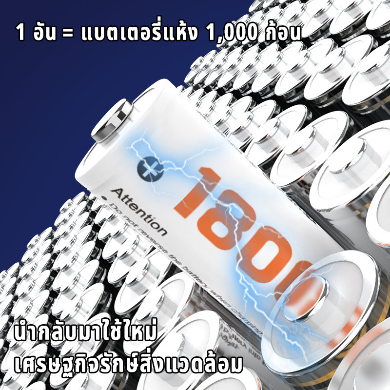 ถ่านชาร์จ AA AAA 1.2V NI-MH Ni-Cd เครื่องชาร์จแบตเตอรี่ AA/ AAA ชาร์จแบตเตอรี่ NiMH Yonii N4 - รูปที่ 5