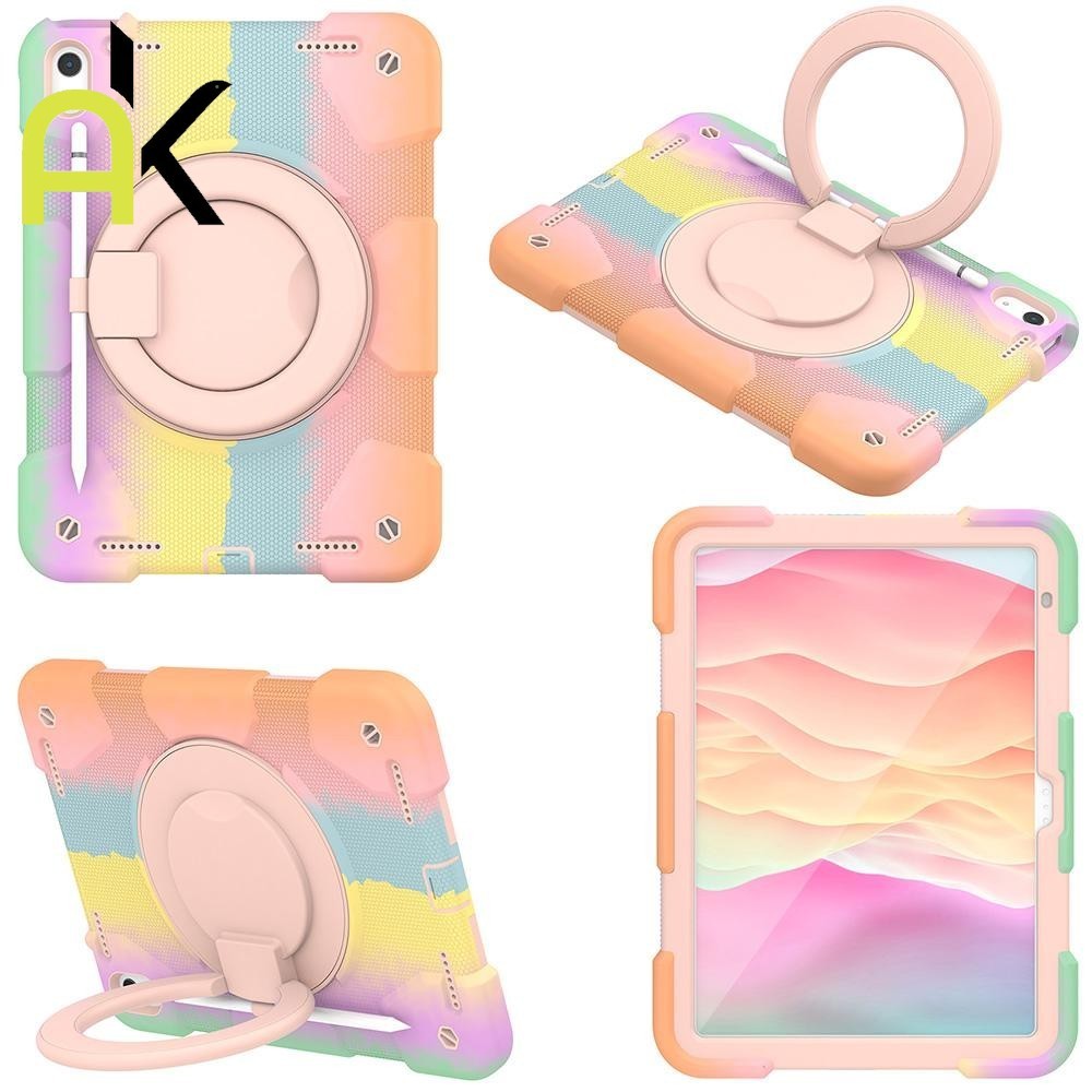 AK เคสแท็บเล็ต For  IPad 10 11 10.9 5 6 9.7 7 8 9 10.2 Air 1 2 3 4  Pro 11 เคสกันกระแทกแบบหมุนได้ 360 องศา