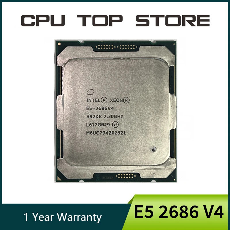 Intel to Strong E5 2686 V4 2686V4 2.3 GHz 18 Core 145W LGA 2011-3 โปรเซสเซอร์ CPU