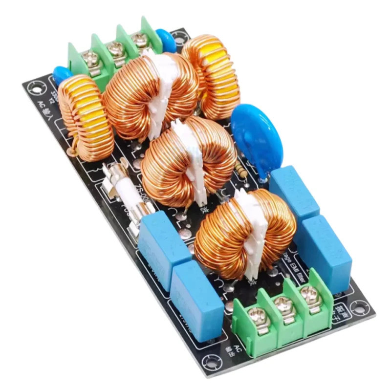1 ชิ้น 4 ระดับเสียง AC220v แหล่งจ่ายไฟ EMI EMI Filter 110v โหมดเฟืองท้าย โหมดทั่วไป EMC Safety Rules