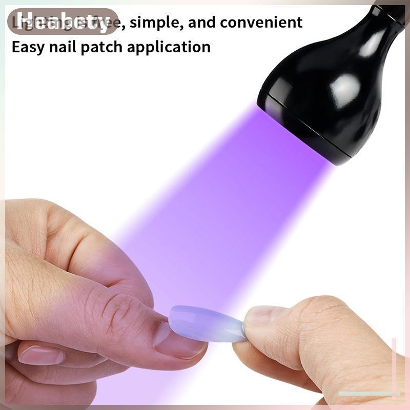 [ Heabety] เครื่องเป่าเล็บแสง UV โคมไฟเล็บสําหรับแห้งเจลยาทาเล็บสวิตช์เท้า Clip-On โต๊ะยืดหยุ่นมินิแบบพกพา USB สําหรับเล็บ DIY [COD]