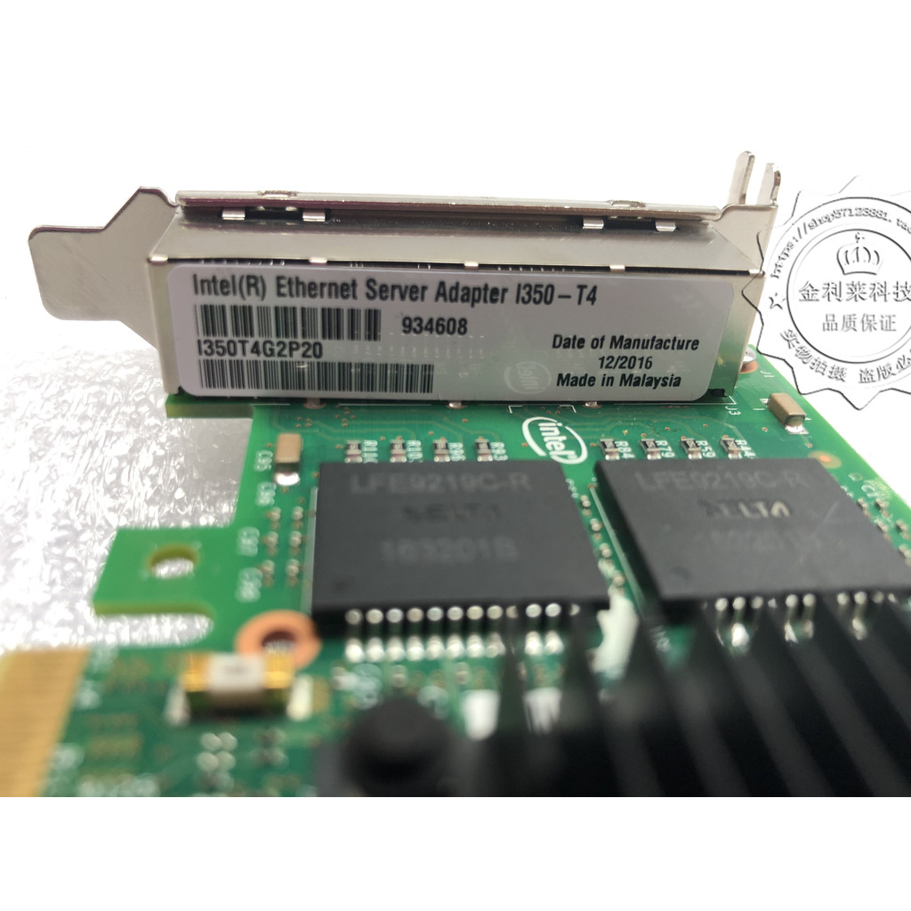Intel Intel I350-T4 I340-T2 9402PT สี่พอร์ต/พอร์ตคู่ Gigabit Electric Port Ethernet