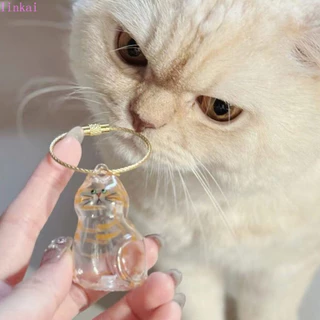 PET จี้แคปซูลเก็บขนแมวแบบใส พวงกุญแจแมว กล่องเก็บขนแมว ที่ระลึกสัตว์เลี้ยง แบบโปร่งใส แบบ Gacha เก็บขนแมวใส่พวงกุญแจ