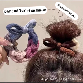 (136/137 ชิ้น 2แบบ) เชือกหัว ไม่มีรอยต่อ แหวนผม ยางรัดผมหางม้าเชือกผม ยางรัด ความยืดหยุ่นสูง ทนทาน น่ารักเชือกหัว
