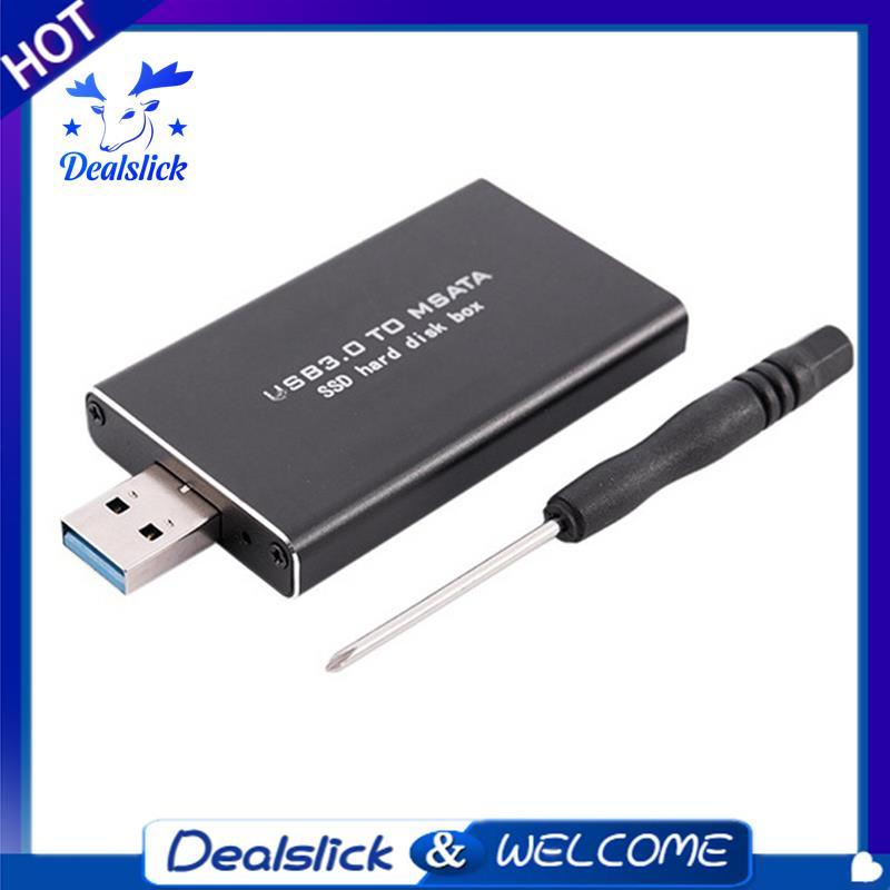 MSATA เป็น USB USB 3.0 ถึง MSATA SSD USB3.0 ถึง MSATA Case Enclosure HDD Case