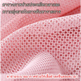 ที่เก็บถุงเท้าแบบแขวน ถุงตาข่ายติดผนัง ของใช้ในหอพัก ตาข่ายระบายอากาศ ติดผนัง ประหยัดพื้นที่