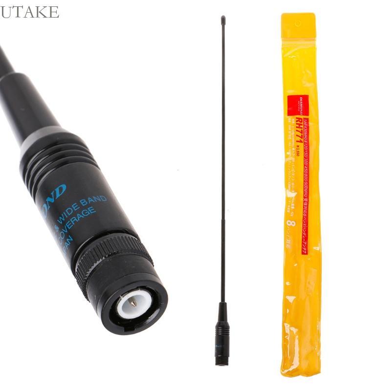 Utake 38 ซม.14 96in ความยาว RH-771 Dual Band VHF UHF BNC Walkie วิทยุมือถือเสาอากาศสําหรับ UV-5R