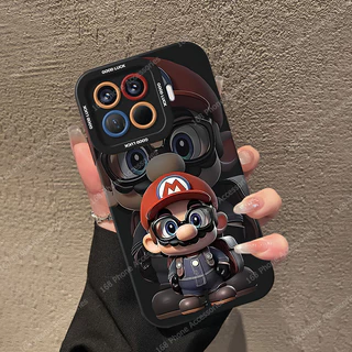 เคส Xiaomi 17T 15T 14T Pro เคส Xiaomi 17T 15T 14T 5G Case เคสการ์ตูนอนิเมะมาริโอ้ แบบด้าน ซิลิโคนอ่อนกันกระแทก พร้อมที่ป้องกันกล้อง สายคล้องโทรศัพท์ เคสกันรอยนิ้วมือ สำหรับเด็กผู้ชาย เด็กผู้หญิง และนักเรียน