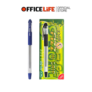 G-Soft (จีซอฟท์) ปากกาลูกลื่น ปากกา รุ่น Fizz Hi Grip ขนาดเส้น 0.38 มม. [ 12 ด้าม / กล่อง ]