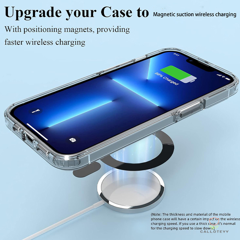 Magnetic Ring แผ่นแม่เหล็กชาร์จไร้สาย แผ่นดึงดูดแม่เหล็กสี บางเฉียบ แหวนแม่เหล็กสำหรับโทรศัพท์ แม่เหล็กติดมือถือแหวนอะแด - รูปที่ 2