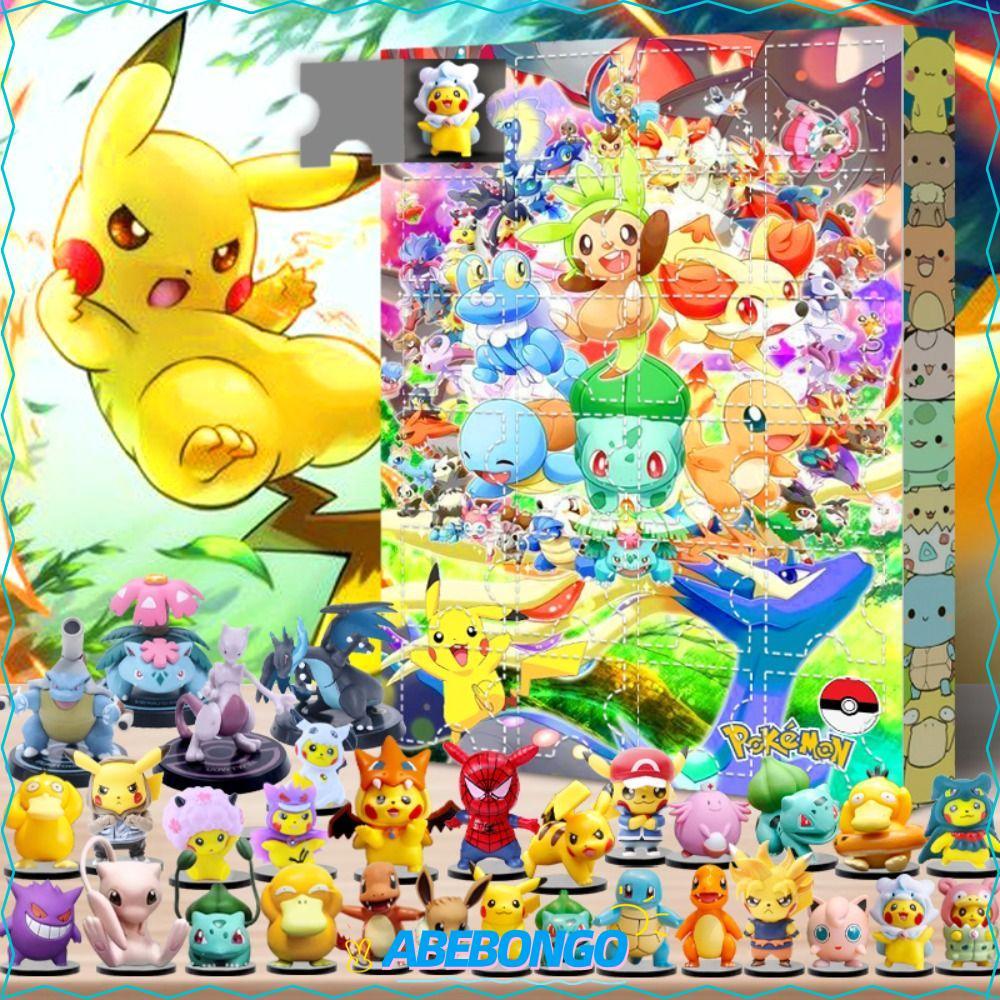 ABEBONGO Pokémon Christmas Advent Calendar, Xmas Gift Box Christmas Counted Calendar, Classic Action