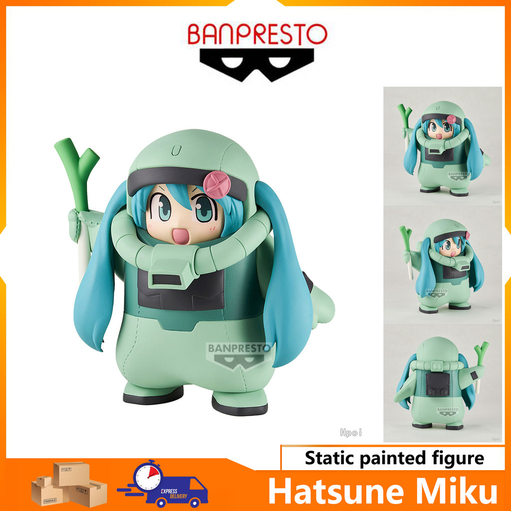 【BANPRESTO】Hatsune Miku & Zaku Static painted figure height about 15cm BANPRESTO & Hatsune Miku