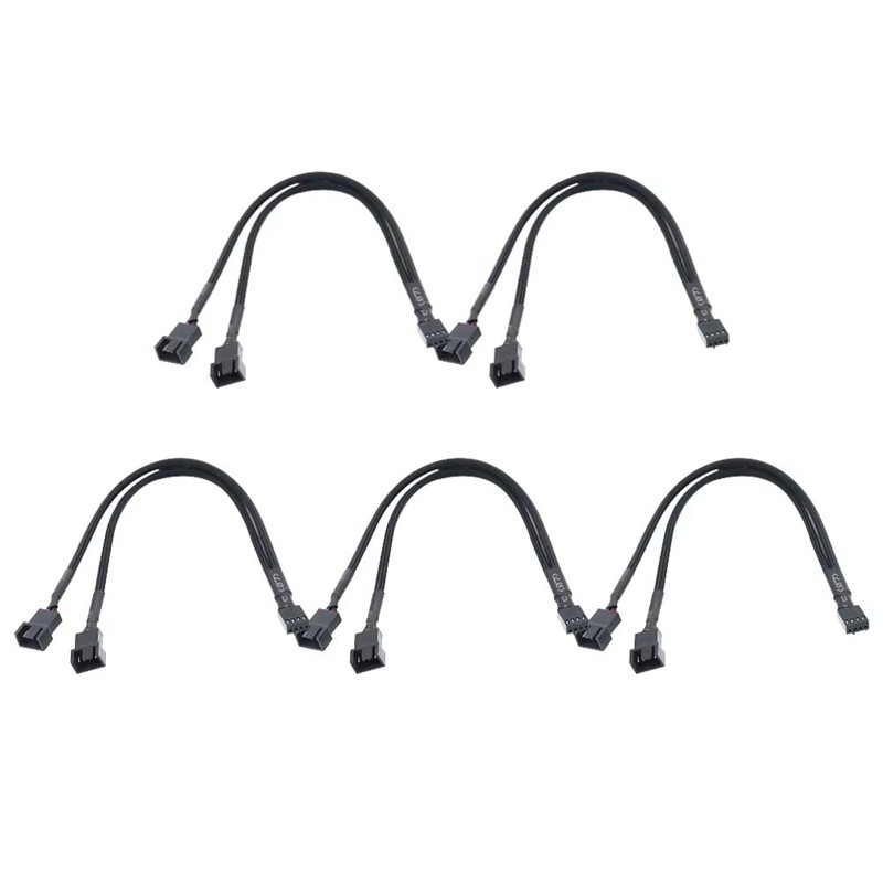 4-Pin PWM Fan Splitter Hub Cable สําหรับเมนบอร์ดและCPU PC Case Fan Extension Adapter Y Splitter Cabl