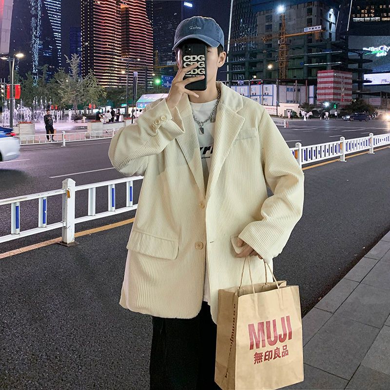 เสื้อสูทผู้ชายสไตล์ฮ่องกง อินเทรนด์สำหรับฤดูใบไม้ผลิและฤดูใบไม้ร่วง - รูปที่ 5