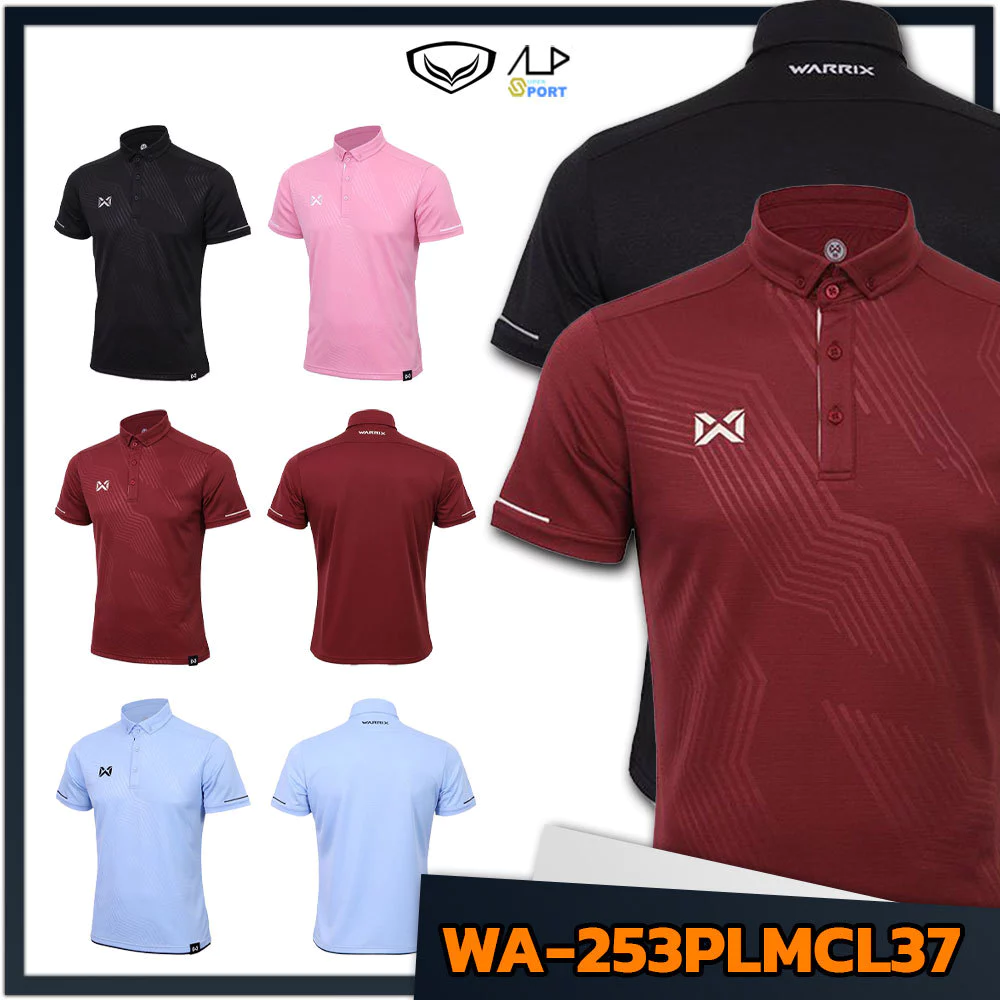 💥ลดโหดเหมือนโกรธใคร!💥WARRIX เสื้อโปโลวอริกซ์ LUMINOUS รุ่น WA-253PLMCL37 เสื้อโปโล ของแท้ 100