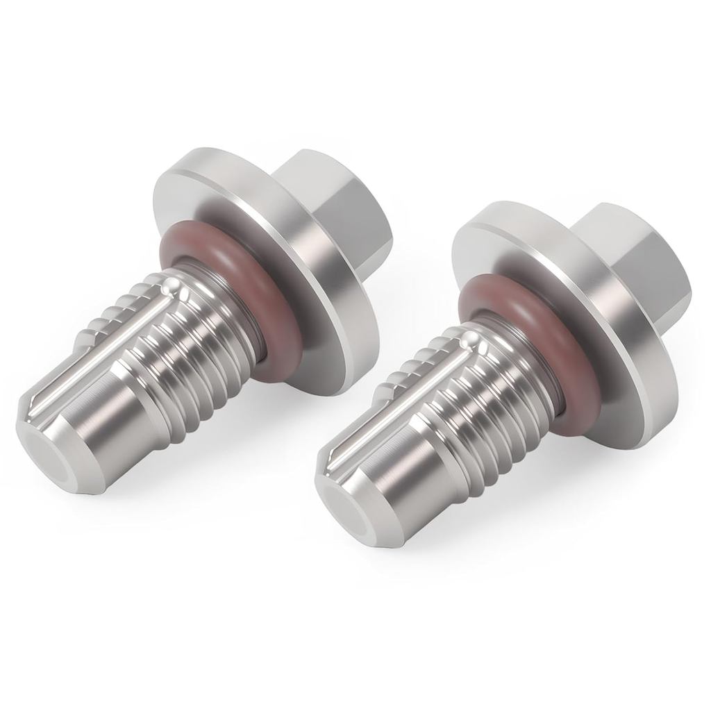 2PCS สแตนเลส Supercharger Bleeder สกรูชุด O-แหวนใช้งานร่วมกับ Audi A6 A7 A8 Q5 Q7 S4 S5 SQ5 3.0L V6 