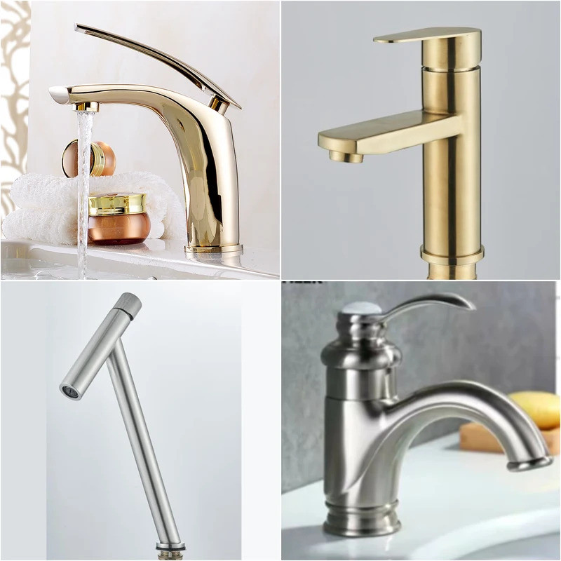 Senlesen Bathroom Sink Faucet WashBasin Faucet Deck Mounted Sigle Handle Basin Vessel Sink Faucet Ho