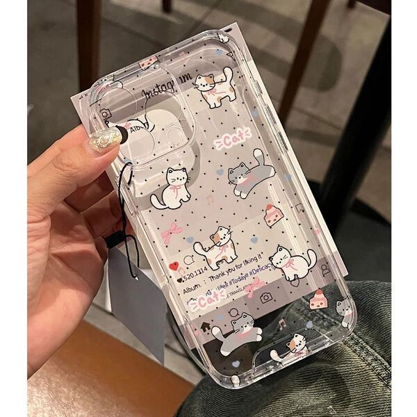 iphone 17 case เคส iphone 17 pro max โบว์แมวเปอร์เซียเหมาะสําหรับ Apple 14 15promax เคสโทรศัพท์ 15 1