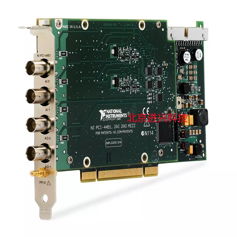 American NI PCI-4461 เสียงและแสง 24 บิต 204.8K, การ์ดคอลเลกชัน AD/DA คู่779307-01